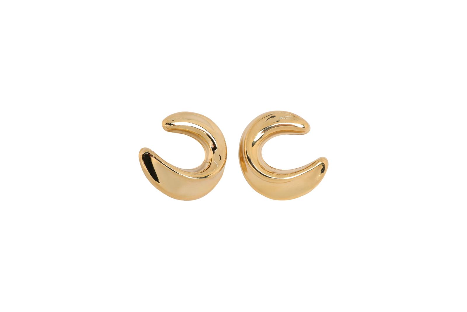 Wave Twist gold Earrings